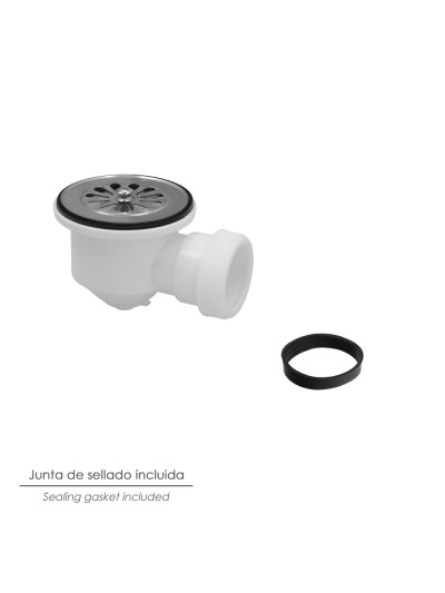 Valvula Plato Ducha 1 1/2" Salida Ø 40Mm Sifónica