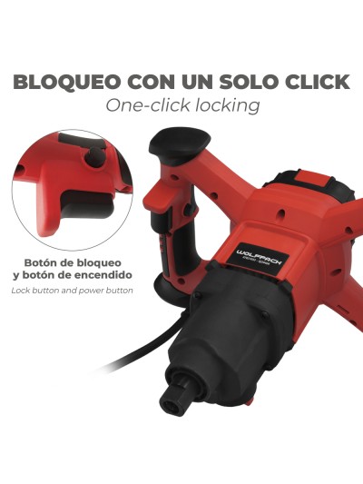 Mezclador Electrico 1800 Watt 6 Velocidades Con Variador de Potencia
