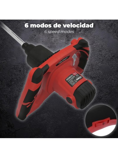 Mezclador Eléctrico 1400 Watt 6 Velocidades Con Variador de Potencia