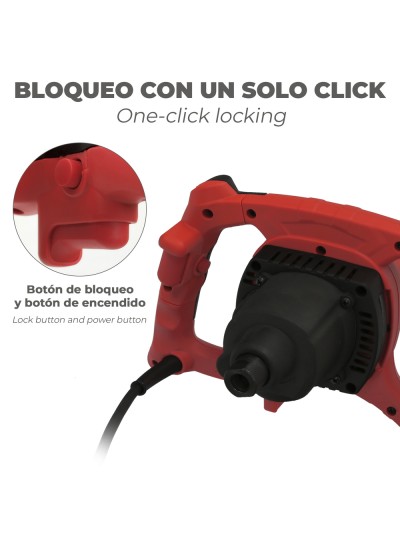 Mezclador Eléctrico 1400 Watt 6 Velocidades Con Variador de Potencia