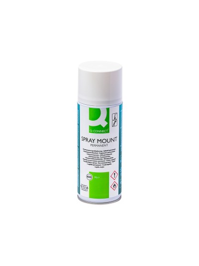 Pegamento q-connect spray mount adhesivo permanente bote de 400 ml