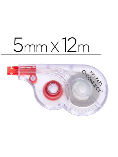 Corrector q-connect cinta blanco 5 mm x 12 mt