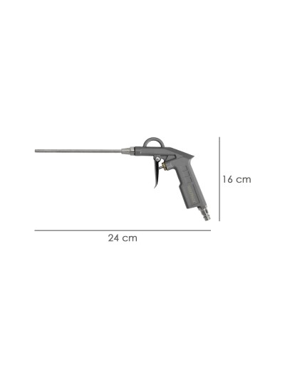 Pistola Soplado Con Canula Adaptador Rapido