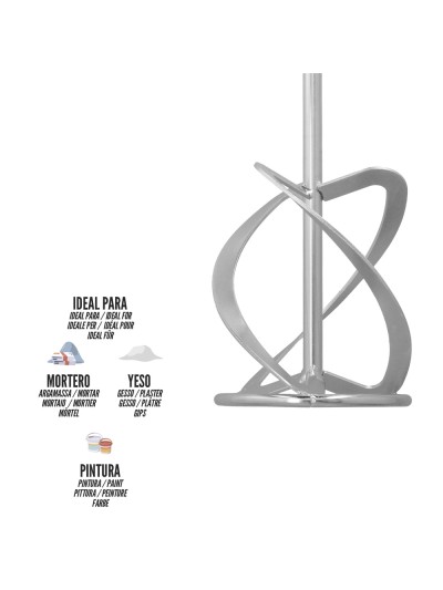 Mezclador Cola Recambio M14 140x600 mm.