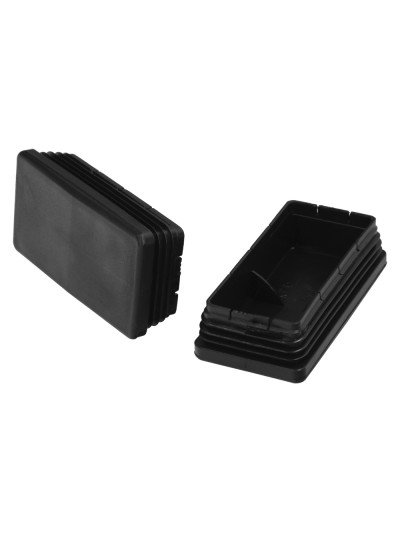 Contera Plástico Rectangular Interior. Color Negro 100x50 mm Bolsa 25 Unidades.