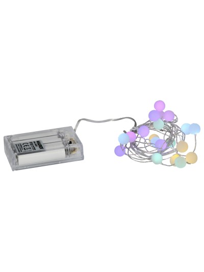 Mini Guirnalda Jardin 20 Leds Multicolor Surtido A Pilas