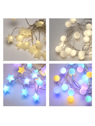 Mini Guirnalda Jardin 20 Leds Multicolor Surtido A Pilas