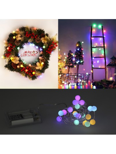 Mini Guirnalda Jardin 20 Leds Multicolor Surtido A Pilas