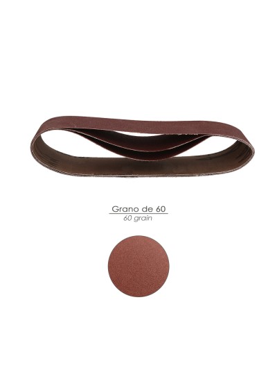 Lija Recambio Para Lijadoras De Banda  75x457 mm. grano  40 (Pack 3 Piezas)