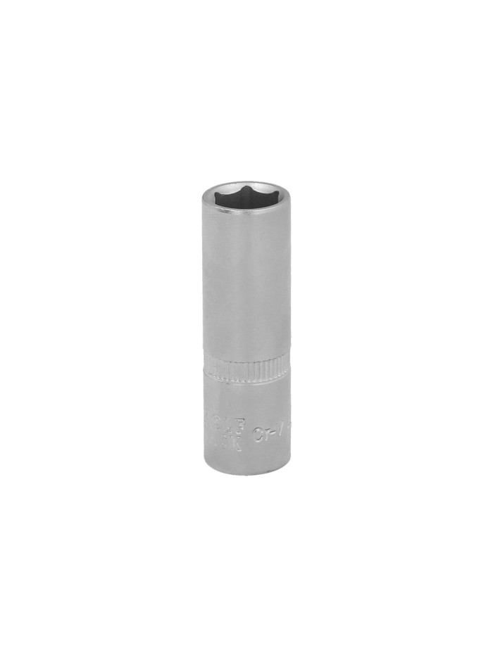 Llave Vaso 1/4" Hexagonal Larga 11 mm. Perfil de 6 caras. Acero Cromo Vanadio, Aristas Redondas