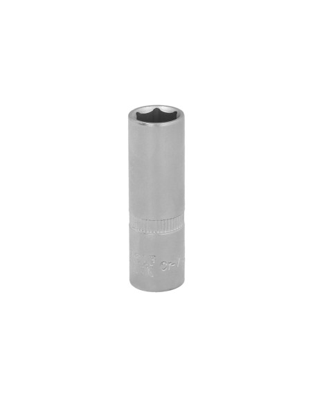 Llave Vaso 1/4" Hexagonal Larga 11 mm. Perfil de 6 caras. Acero Cromo Vanadio, Aristas Redondas