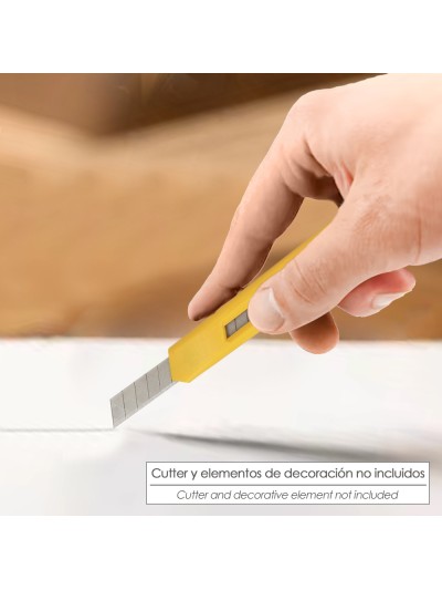 Hoja Cutter 9 mm. (Estuche 10 Piezas) Acero Sk5