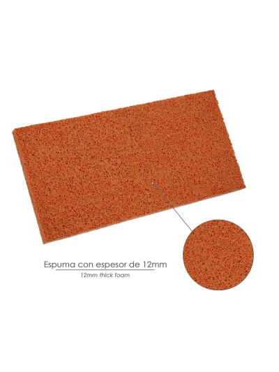 Talocha Espuma Naranja / Aluminio 14x21cm.