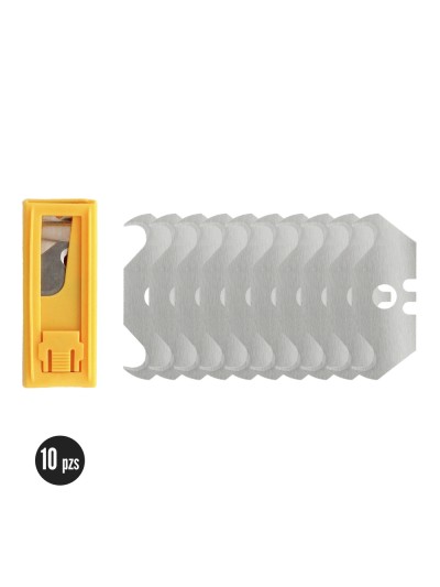 Hoja Cuchillo Gancho (Dispensador de 10 hojas)