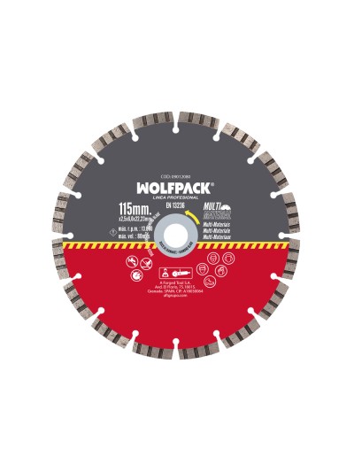 Disco Diamante 115 Mm Multimaterial Total X
