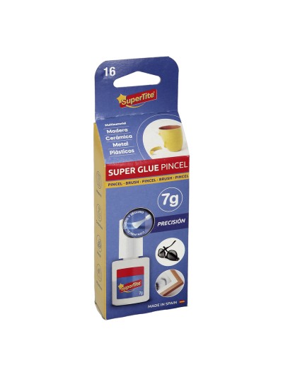 Pegamento Cianoacrilato 7 Gramos Con Pincel Superglue
