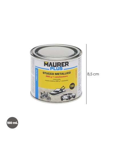 Masilla Reparadora Metales 325 Ml. Con Endurecedor. Masilla Metal, Masilla Reparacion Coches, Masilla Metalica.