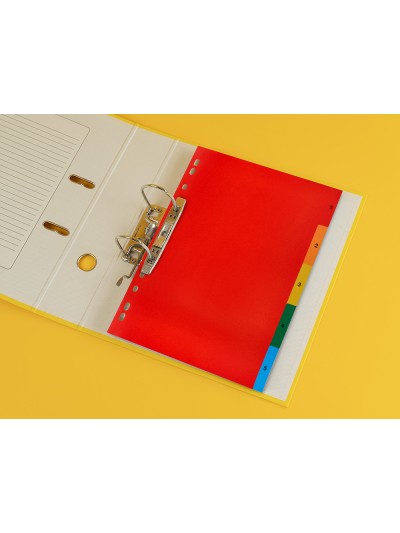 Separador q-connect plastico juego de 5 separadores din a4 multitaladro