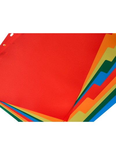 Separador q-connect plastico juego de 10 separadores din a4 multitaladro