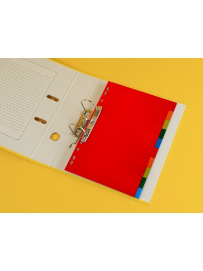 Separador q-connect plastico juego de 10 separadores din a4 multitaladro