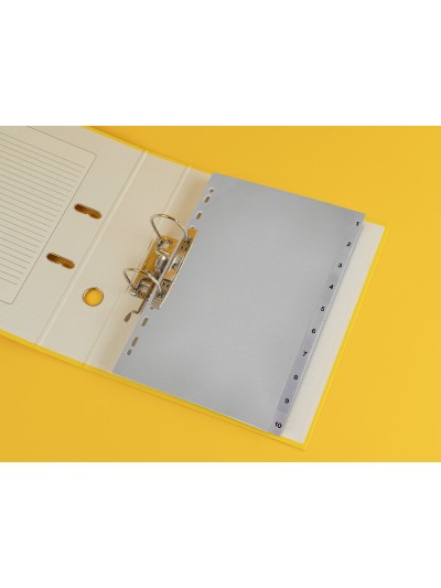 Separador numerico q-connect plastico 1-10 juego de 10 separadores din a4 multitaladro