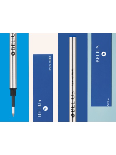 Recambio roller belius azul 0,7 mm caja 3 unidades