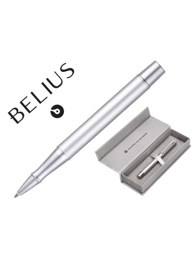 Roller belius unstoppable color plateado tinta negra caja de diseño