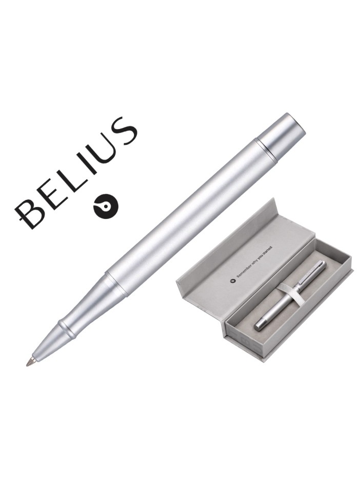 Roller belius unstoppable color plateado tinta negra caja de diseño Roller belius unstoppable color plateado tinta negra caja de diseño