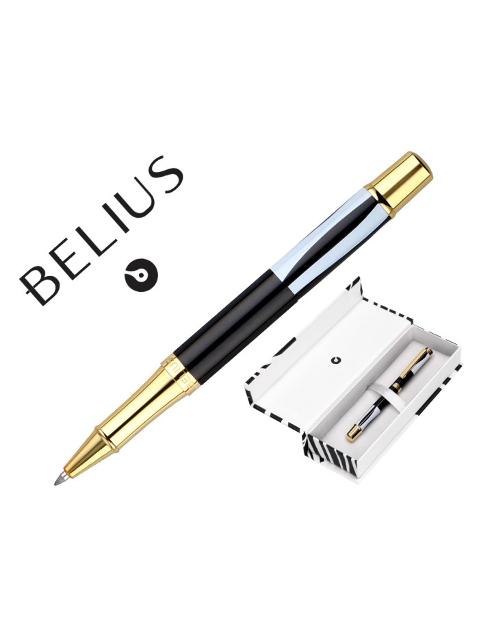 Roller belius dualita cuerpo blanco color negro tinta negra caja de diseño Roller belius dualita cuerpo blanco color negro tinta negra caja de diseño