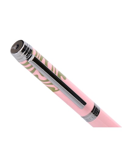Boligrafo belius ink dreams aluminio color rosa y verde matcha plateado frase interior tinta azul caja de diseño