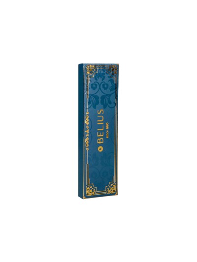 Boligrafo belius macaron bliss forma hexagonal color rosa/ azul y dorado tinta azul caja de diseño