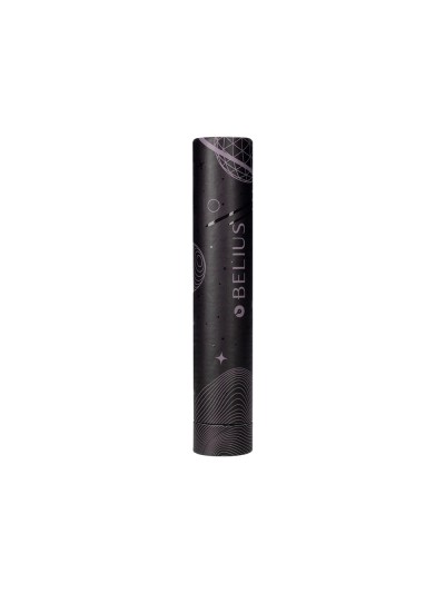 Boligrafo belius rocket b aluminio color minimalista negro tinta azul caja cilindrica