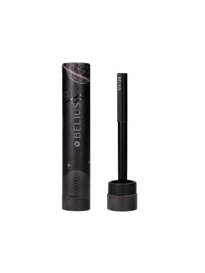 Boligrafo belius rocket b aluminio color minimalista negro tinta azul caja cilindrica