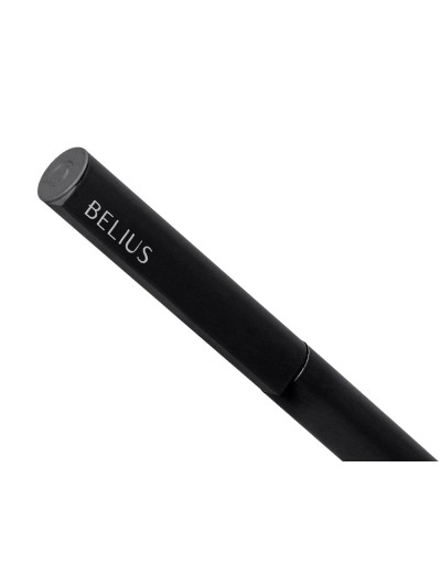 Boligrafo belius rocket b aluminio color minimalista negro tinta azul caja cilindrica