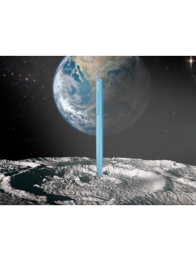 Boligrafo belius rocket b aluminio color minimalista azul tinta azul caja cilindrica