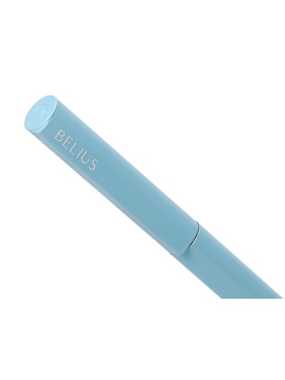 Boligrafo belius rocket b aluminio color minimalista azul tinta azul caja cilindrica