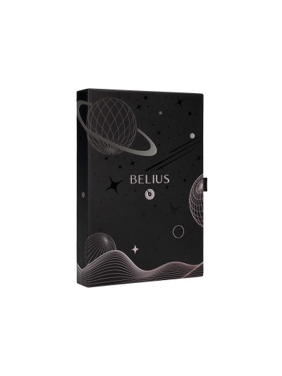 Roller y funda de similpiel belius space b color minimalista negro tinta azul caja de diseño