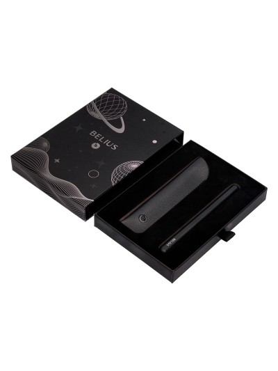Roller y funda de similpiel belius space b color minimalista negro tinta azul caja de diseño
