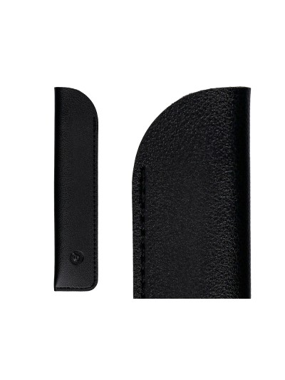 Roller y funda de similpiel belius space b color minimalista negro tinta azul caja de diseño