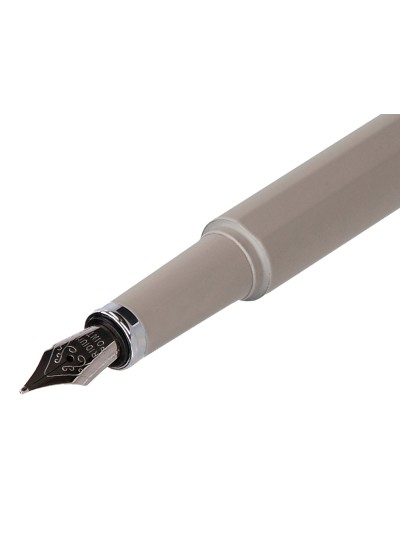 Pluma y funda de similpiel belius space b color minimalista gris tinta azul caja de diseño