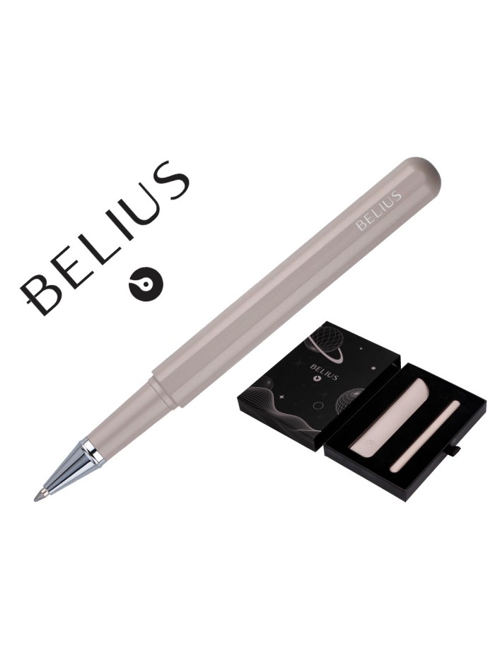 Roller y funda de similpiel belius space b color minimalista gris tinta azul caja de diseño Roller y funda de similpiel belius space b color minimalista gris tinta azul caja de diseño
