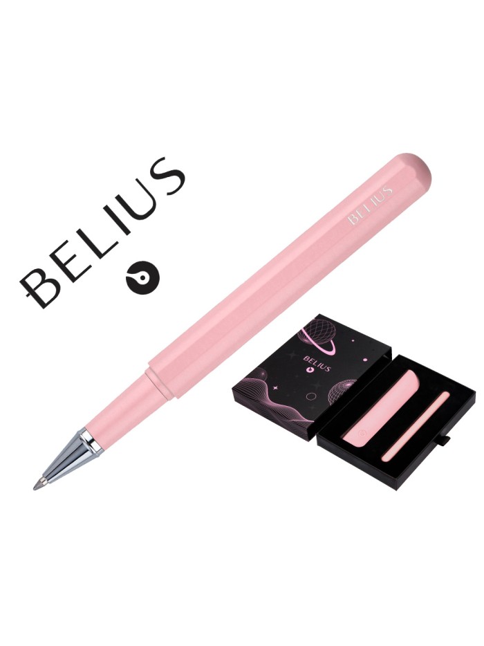 Roller y funda de similpiel belius space b color minimalista rosa tinta azul caja de diseño Roller y funda de similpiel belius space b color minimalista rosa tinta azul caja de diseño