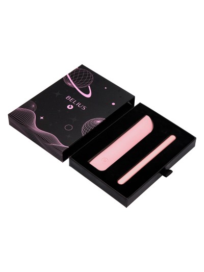 Roller y funda de similpiel belius space b color minimalista rosa tinta azul caja de diseño