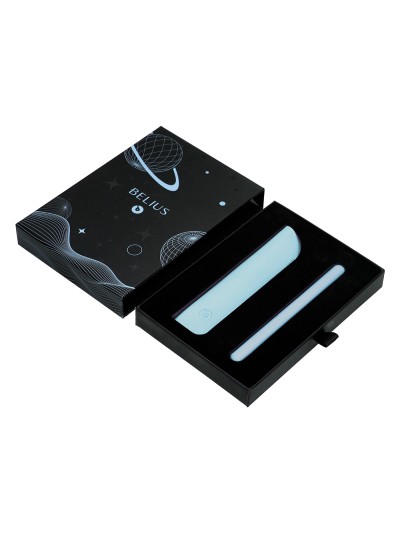 Roller y funda de similpiel belius space b color minimalista azul tinta azul caja de diseño