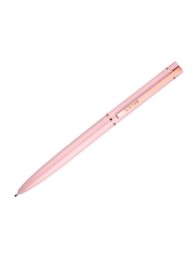 Boligrafo belius rose aluminio color rosa/oro rosa tinta azul caja de diseño
