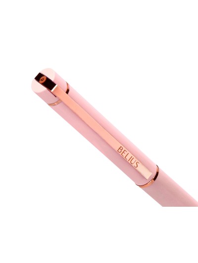 Boligrafo belius rose aluminio color rosa/oro rosa tinta azul caja de diseño