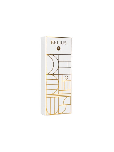 Boligrafo belius carte blanche color y blanco dorado tinta azul caja de diseño