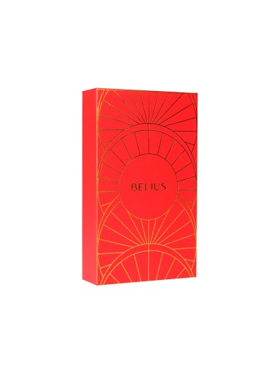 Pluma y estuche belius soiree color art deco granate y dorado tinta azul caja de diseño
