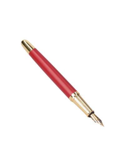 Pluma y estuche belius soiree color art deco granate y dorado tinta azul caja de diseño