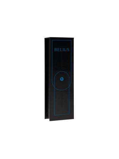 Roller belius turbo aluminio color azul y negro tinta azul caja de diseño